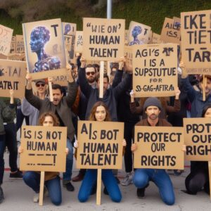 Read more about the article SAG-AFTRA Strike and the AI Battle: A Watershed Moment in the Entertainment Industry
